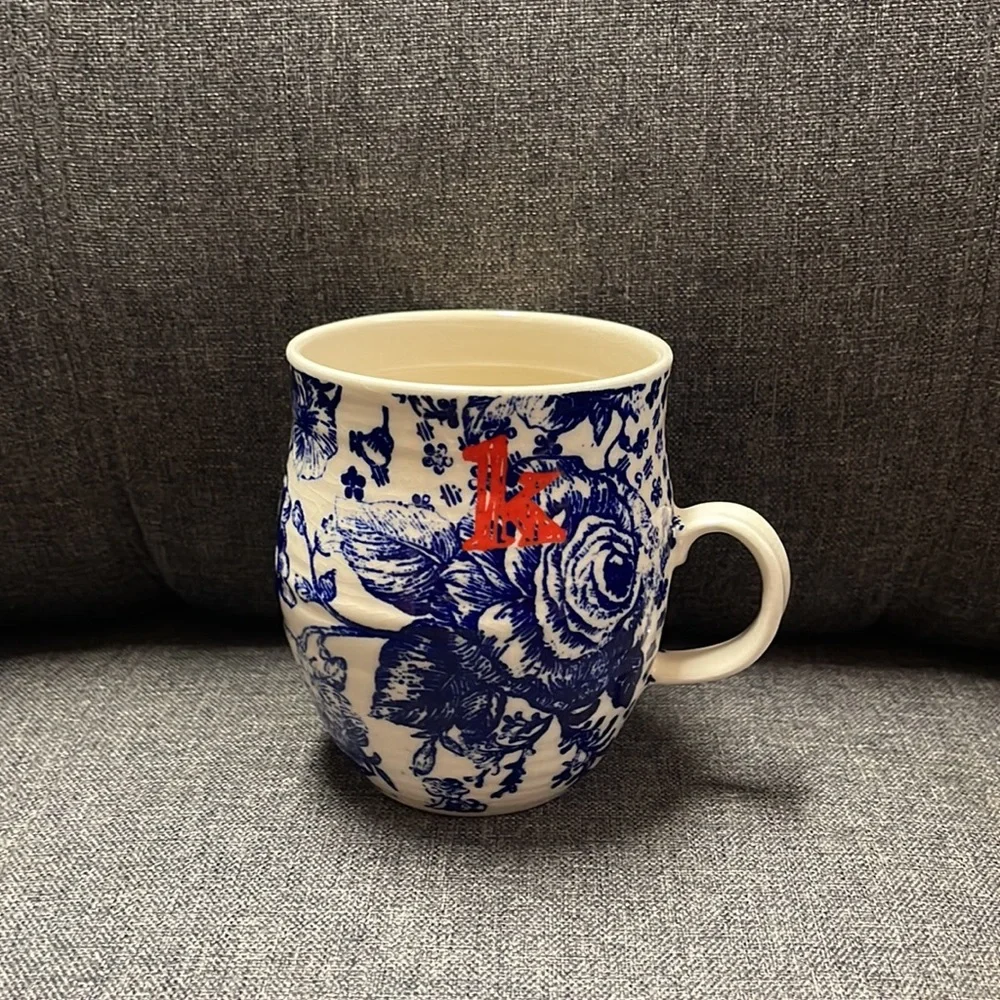 Anthropologie Homegrown Monogram Mug